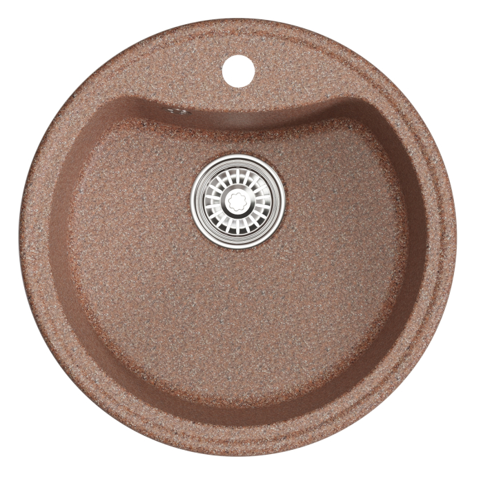 Кухонные мойки, Мойкa ML-GM09 круглая, 510 мм (глуб. чаши 190) NEW*