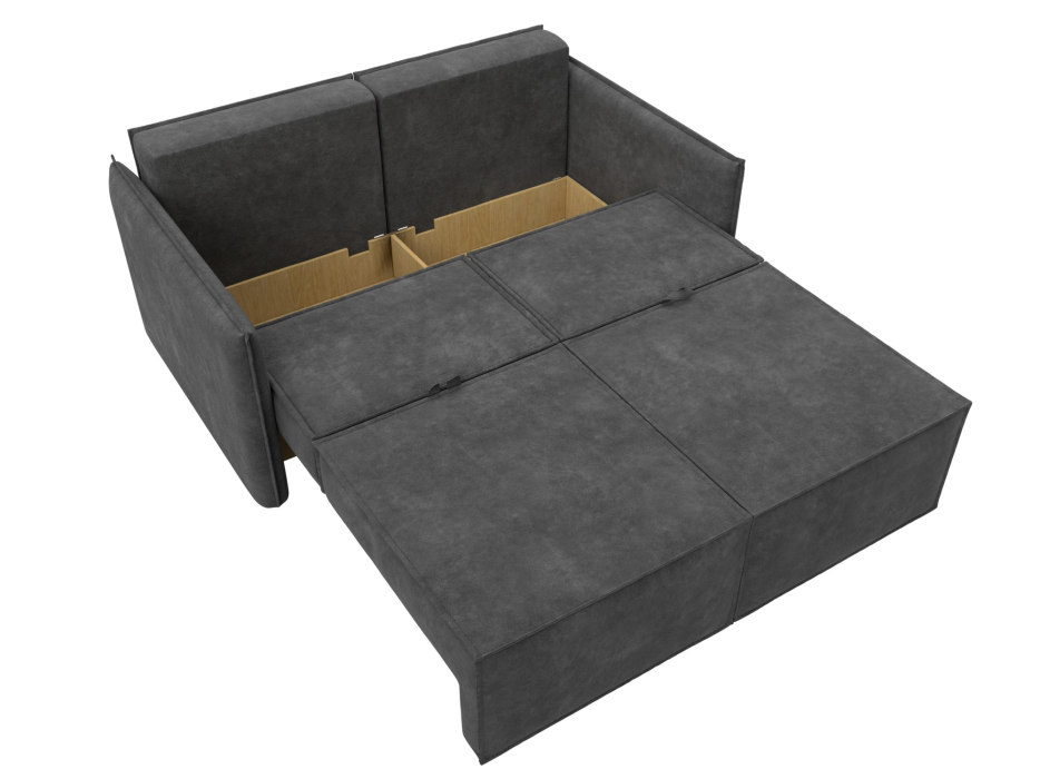 Диваны кровати со спальным местом, Диван прямой Либерти мини, велюр BRUT