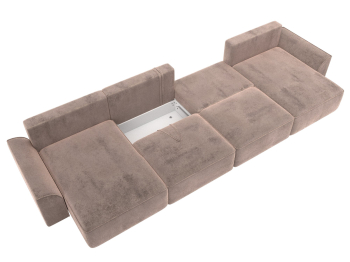 Диван п-образный Лига-048 НПБ лонг, велюр TOWER