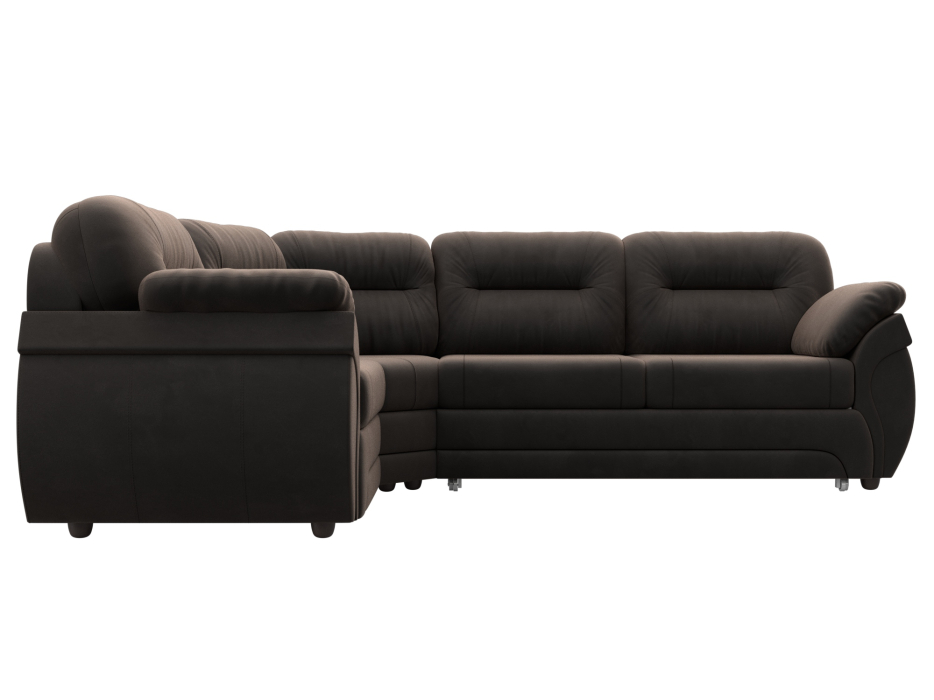 Диваны угловые в гостиную, Диван угловой Бруклин левый угол, велюр