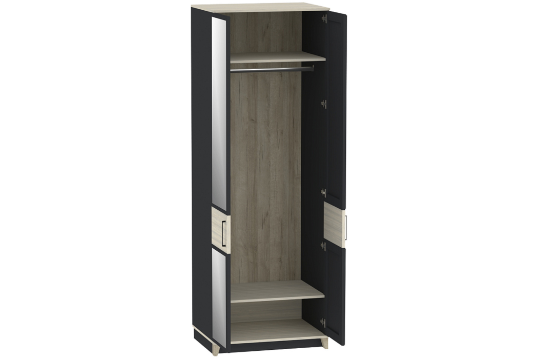 Шкафы с зеркалом, Модульная система AURELIO (модуль 54) Шкаф для одежды 2-дв Зеркало