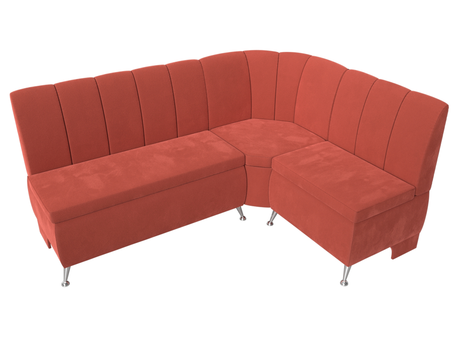 Диваны угловые кухонные, Диван кухонный угловой Кантри правый угол, микровельвет