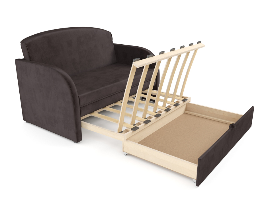 Диваны кровати со спальным местом, Диван прямой выкатной Малютка (Бархат)