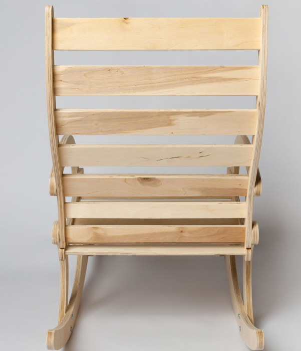 Кресла, Кресло-качалка НЕАПОЛЬ с подножкой без покраски