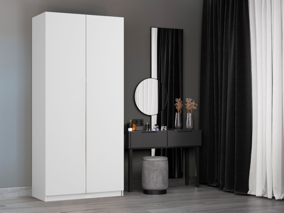 Шкафы распашные, Шкаф складной Е1 Локер ("Гармошка" с системой Push to Move/Правый)101х52,5х220 см, с модулем