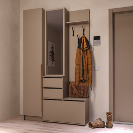 Прихожая Голд Бостон вешалка В2 с пеналом