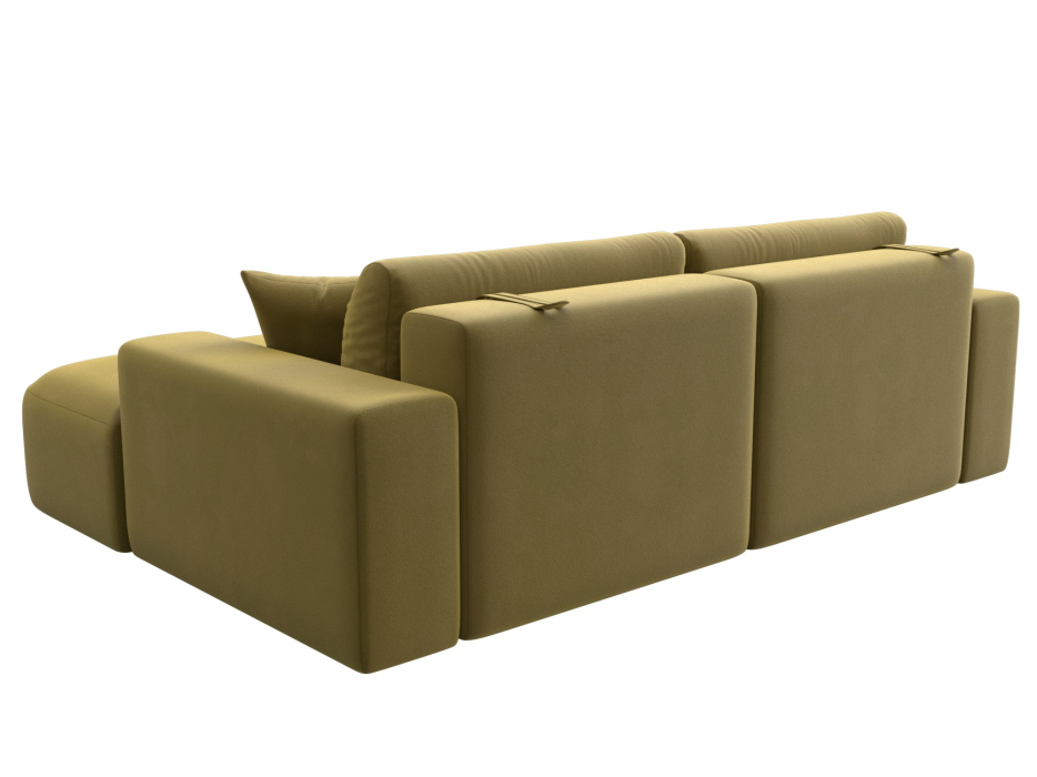 Диваны угловые в гостиную, Диван угловой Лига-036 Классик правый угол, микровельвет