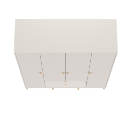 Шкаф 4-х дверный с двумя ящиками Афина 4-75930