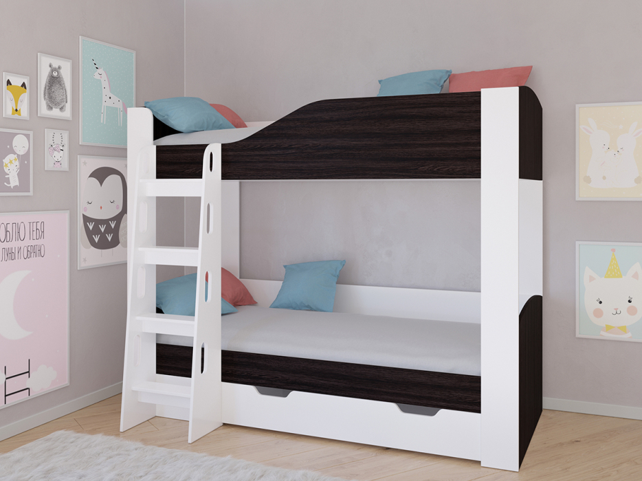 Для подростков, Кровать двухъярусная Астра 2 Белый