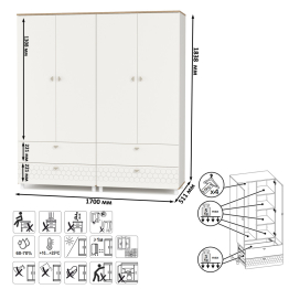 Два детских шкафа для одежды Эйп