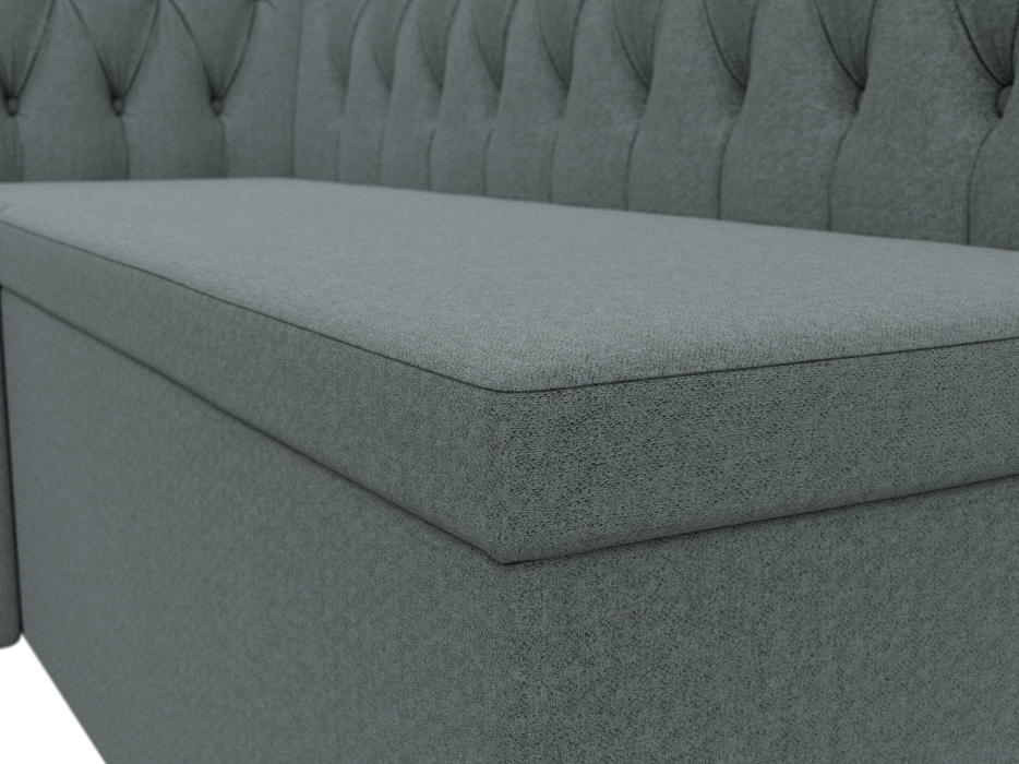 Кухонные уголки, Диван кухонный угловой Мирта левый угол, рогожка Амур