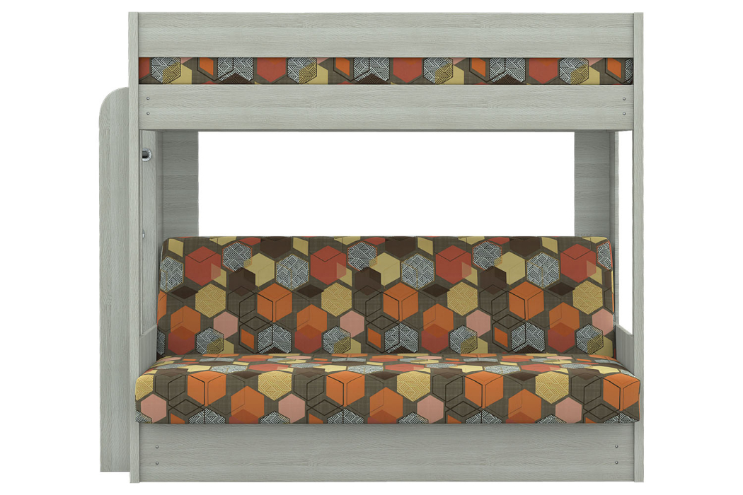 Для подростков, Диван-кровать двухъярусная GEOMETRY Ясень шимо светлый