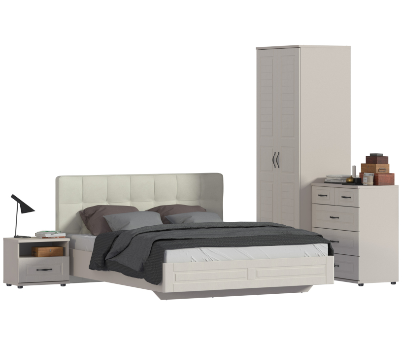 Спальные гарнитуры, Сити Комплект (кровать СБ-2938+тумба+шкаф 2-х дв.+комод)
