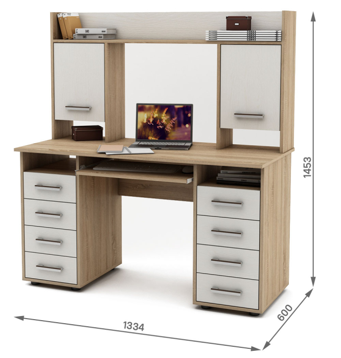 Прямые, Письменный стол Остин-14К