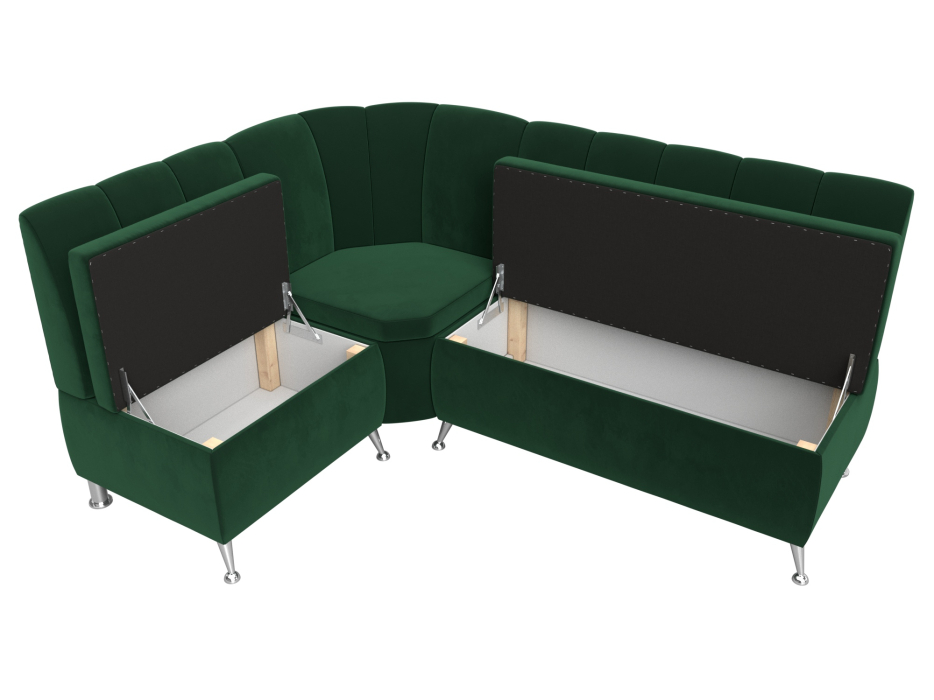 Диваны угловые кухонные, Диван кухонный прямой Кантри левый угол, велюр