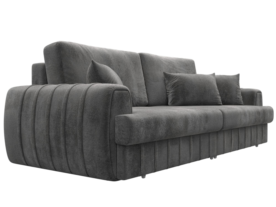 Диваны еврокнижки, Диван прямой Лига-057 НПБ, велюр TOWER