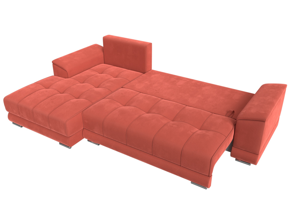 Диваны угловые в гостиную, Угловой диван НордСтар левый угол, микровельвет