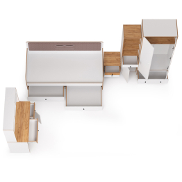 Мебель для большой молодёжной комнаты Вуди компоновка № 39