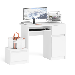 Компьютерный стол МС-1 правый с тумбой Мори