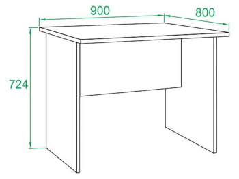 Стол письменный СПР-02
