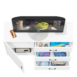 Комод-тумба три ящика и дверка РВК 122-1204