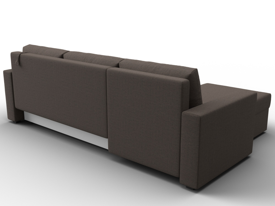 Диваны угловые в гостиную, Угловой диван Траумберг Лайт левый угол, рогожка