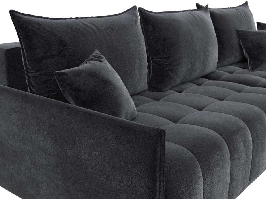 Диваны угловые в гостиную, Диван угловой Лига-054 НПБ угол универсальный, велюр TOWER