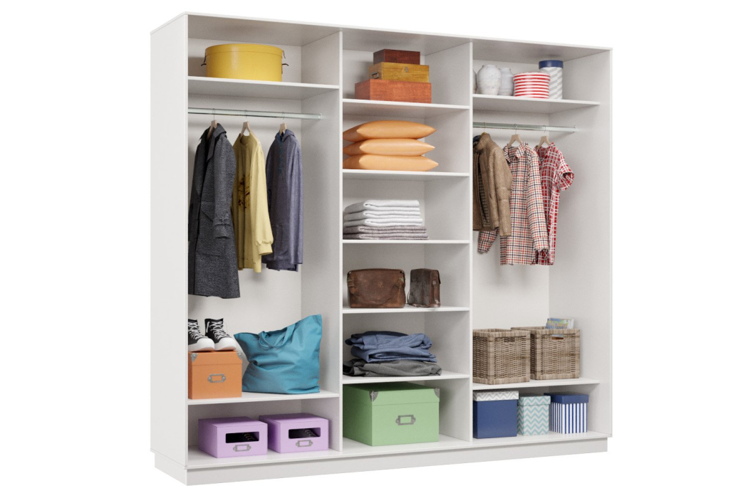 Шкафы-купе, Шкаф-купе Премьер 56 (15;15;15) трёхдверный