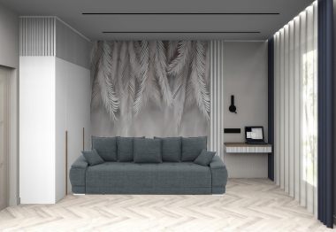 Диван-кровать еврокнижка, Нордвикс, рогожка