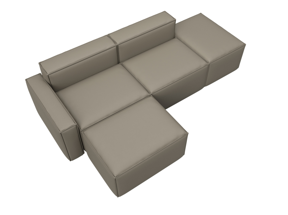 Диваны угловые в гостиную, Диван угловой модульный Лига-063 угол левый, экокожа GRIFON