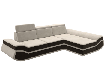 Диван угловой Лига-032 правый угол, микровельвет