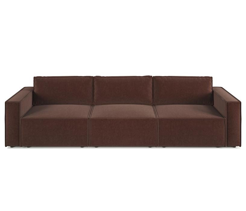 Диваны кровати со спальным местом, Диван модульный Шарм 25 327х95х70 см, велюр