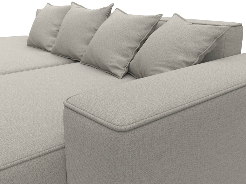 Диваны угловые в гостиную, Диван угловой Лига-065 угол правый, рогожка Амур