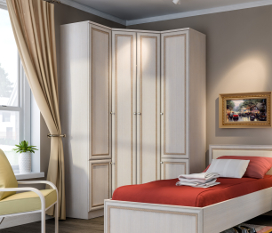 Шкаф угловой Грация СБ-2855