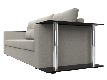 Диван прямой Атланта со столом справа, рогожка Амур