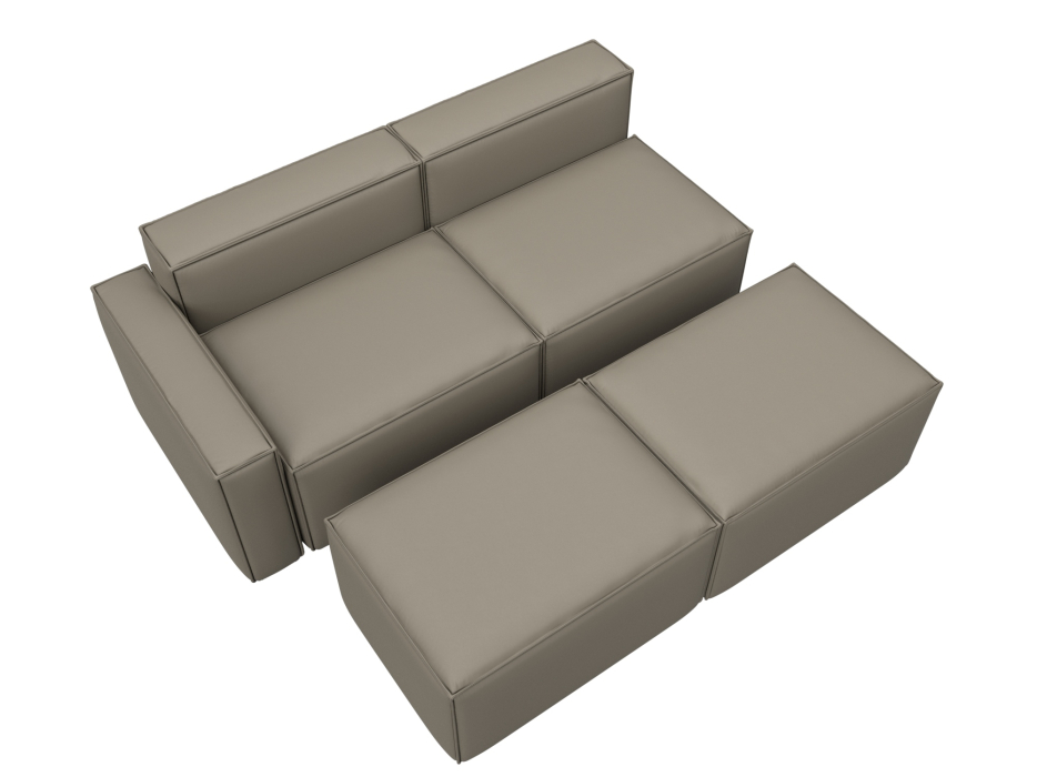 Диваны угловые в гостиную, Диван угловой модульный Лига-063 угол левый, экокожа GRIFON