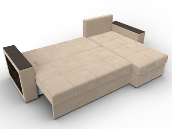 Диван угловой Дубай Лайт угол универсальный, велюр