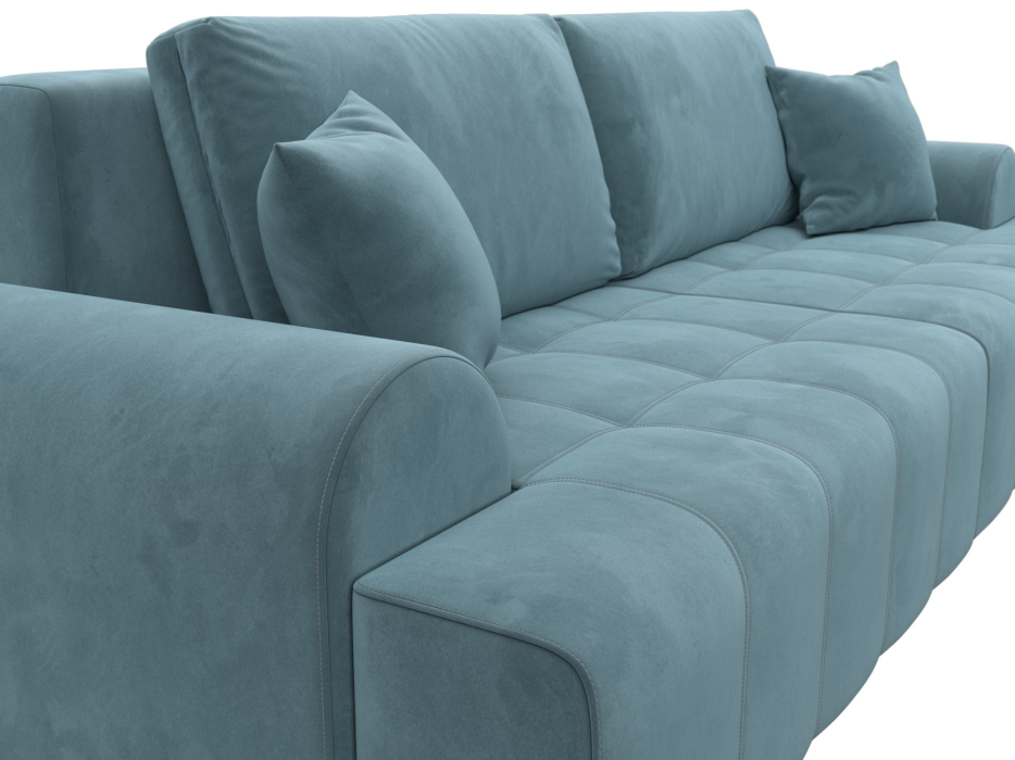 Диваны еврокнижки, Диван прямой Лига-080, велюр SEVEN