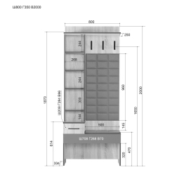 Прихожая Элоиза П-1