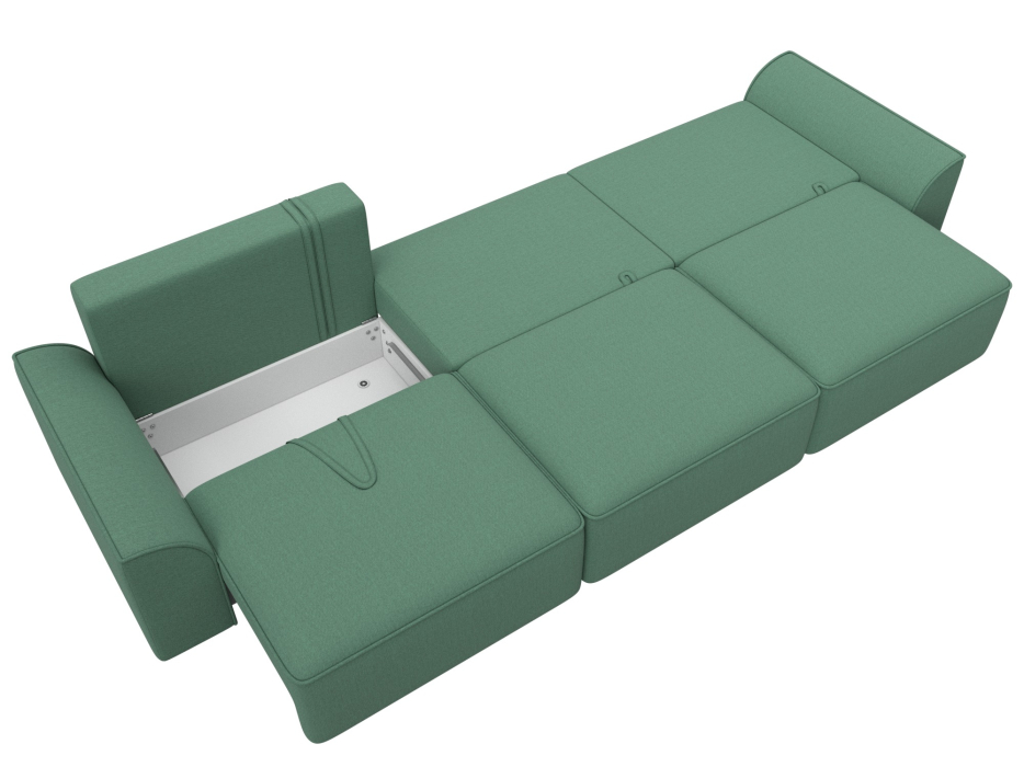 Диваны еврокнижки, Диван прямой Лига-048 НПБ Лонг, рогожка Амур