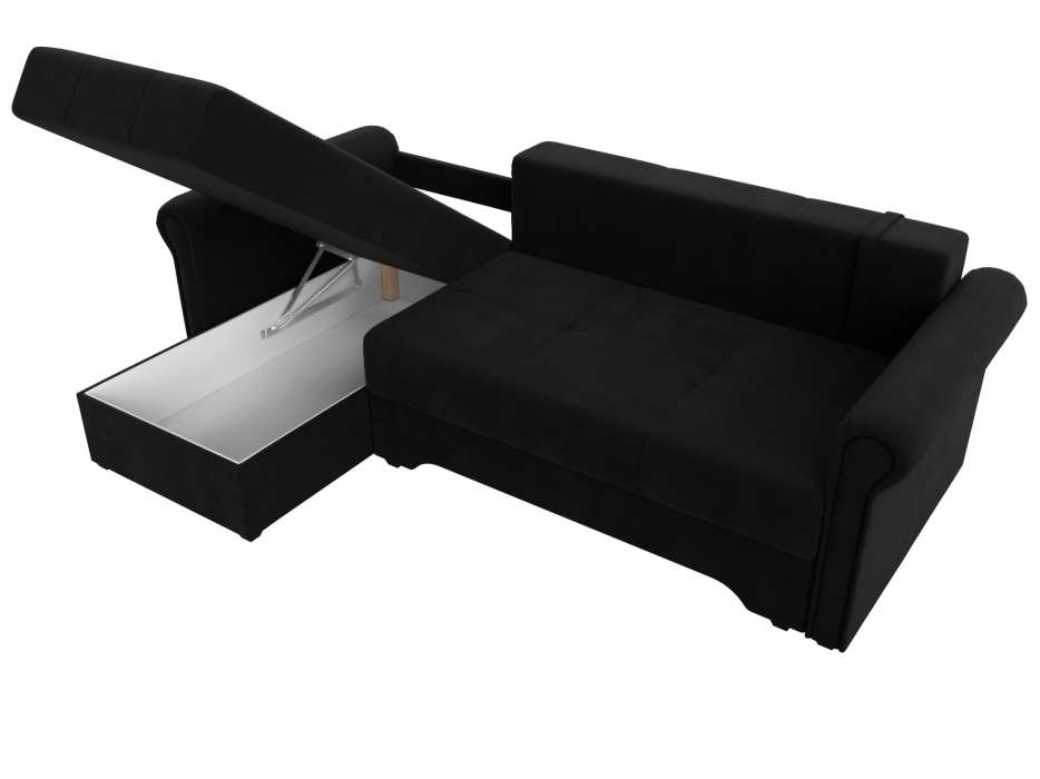 Диваны угловые в гостиную, Угловой диван Леон левый угол, микровельвет