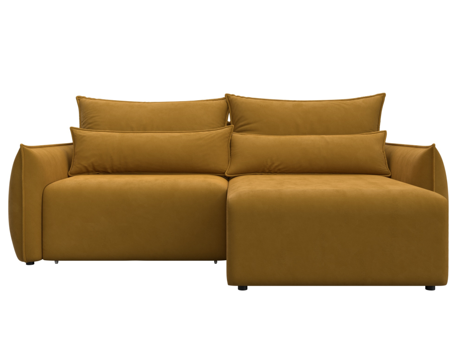 Диваны угловые в гостиную, Диван угловой Лига-051 НПБ угол универсальный, велюр BRUT