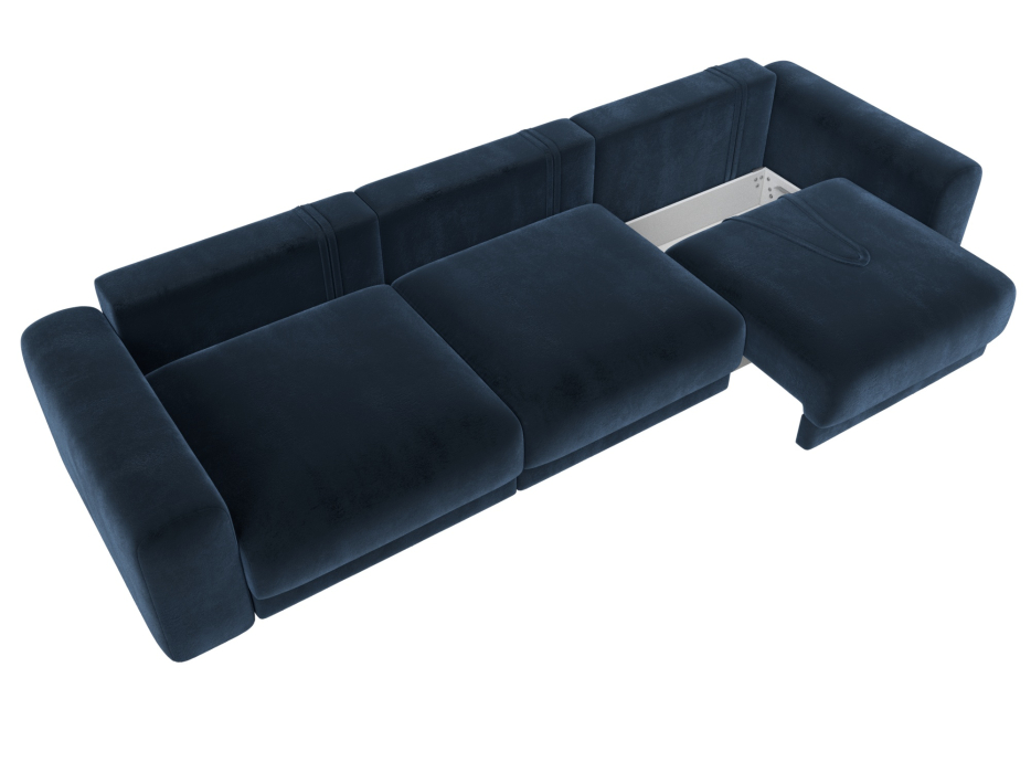 Диваны еврокнижки, Диван прямой Лига-056 НПБ Лонг, велюр TOWER