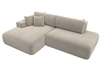 Диван угловой Лига-036 Модерн левый угол, микровельвет