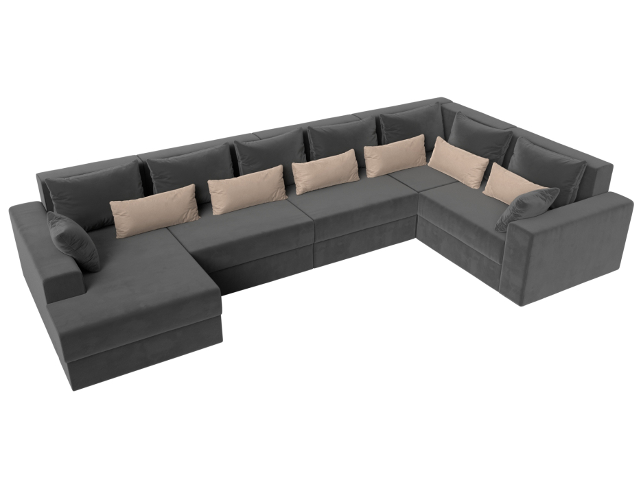 Офисные диваны, П-образный диван Майами левый угол, Велюр