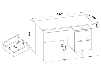 Письменный стол СПм-19