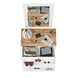 Обувница с зеркалом Остин