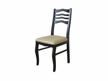 Стул С-1 / Тон 305 Черный / Андрис Бежевый Соты ( Комплект 2 шт. )