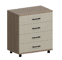 Комоды, Модульная система Грейс Комод КМ-5032  Ясень Асахи