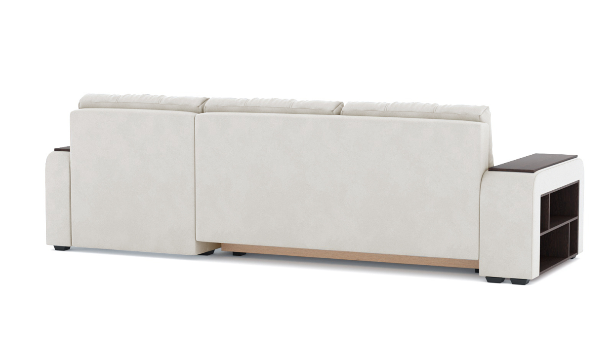 Диваны угловые в гостиную, Диван-кровать угловой Милан ПБ еврокнижка, велюр